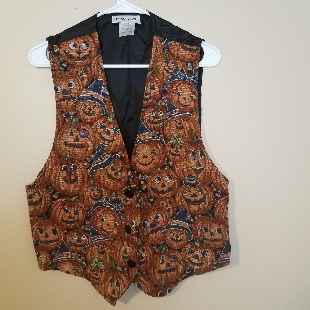 Vintage Pumpkin Vest